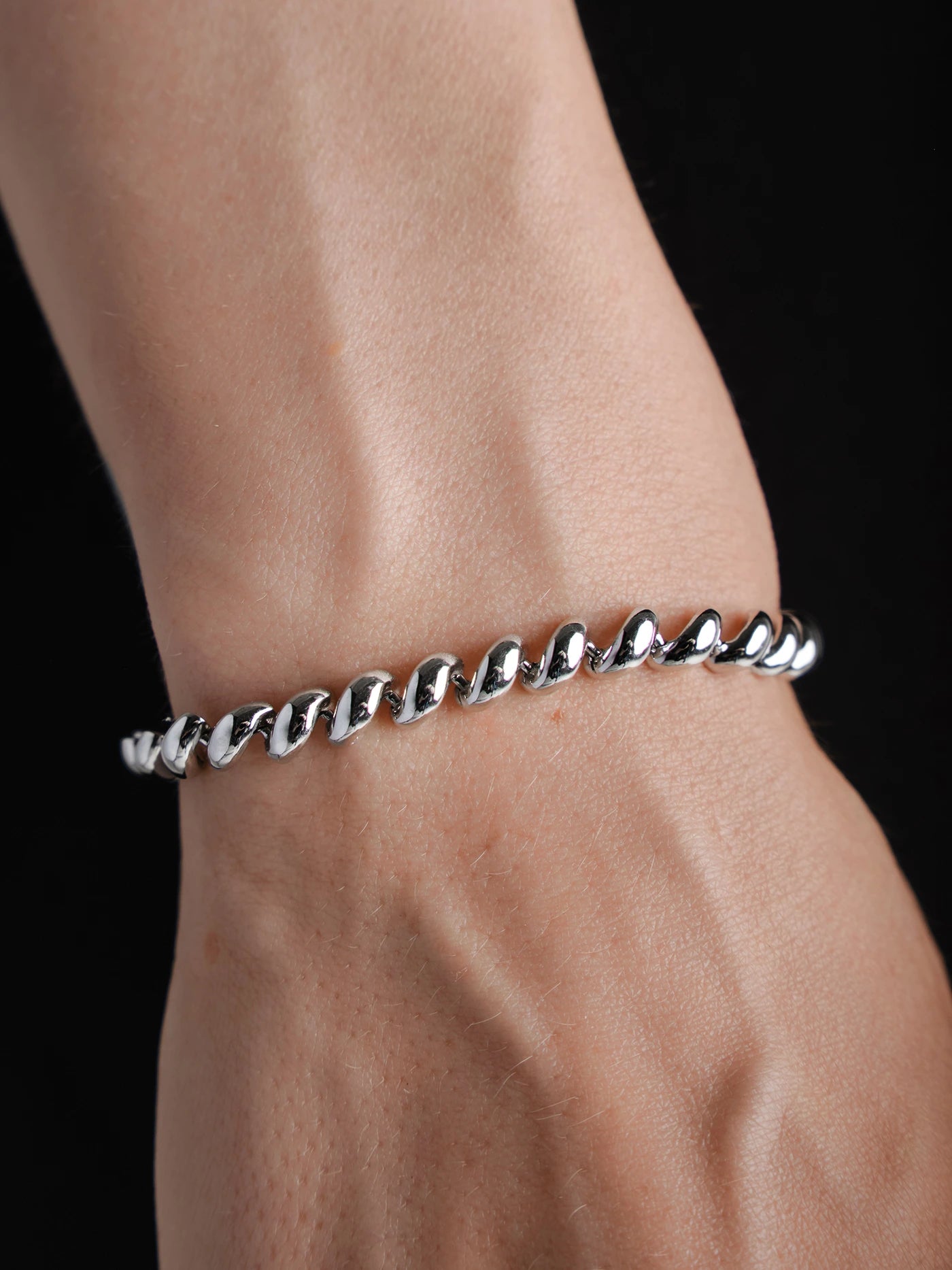 TWIST CHAIN BRACELET Silver