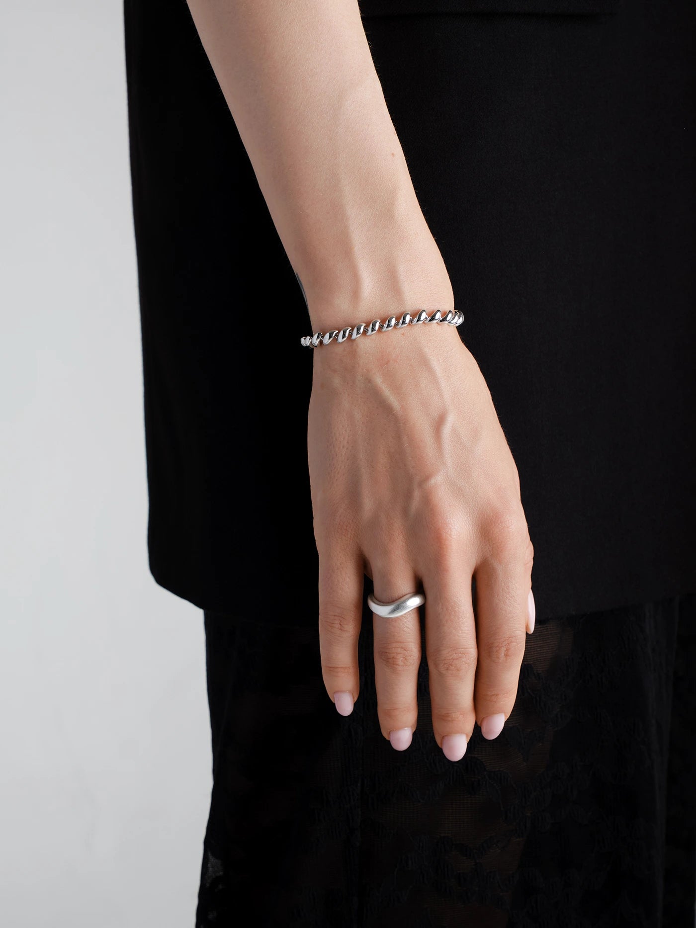 TWIST CHAIN BRACELET Silver