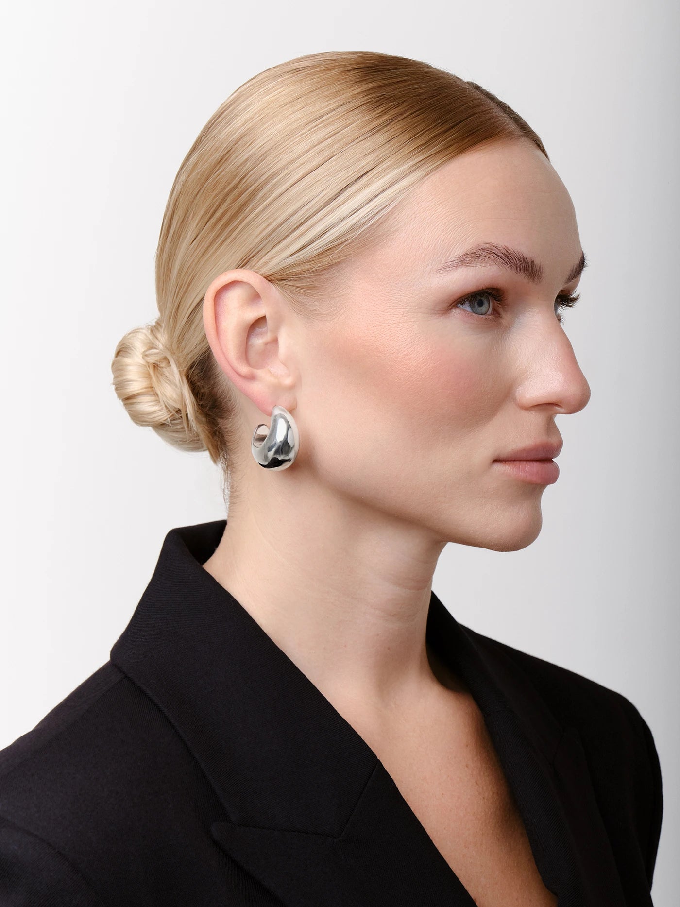 VALORA DOME EARRINGS Silver