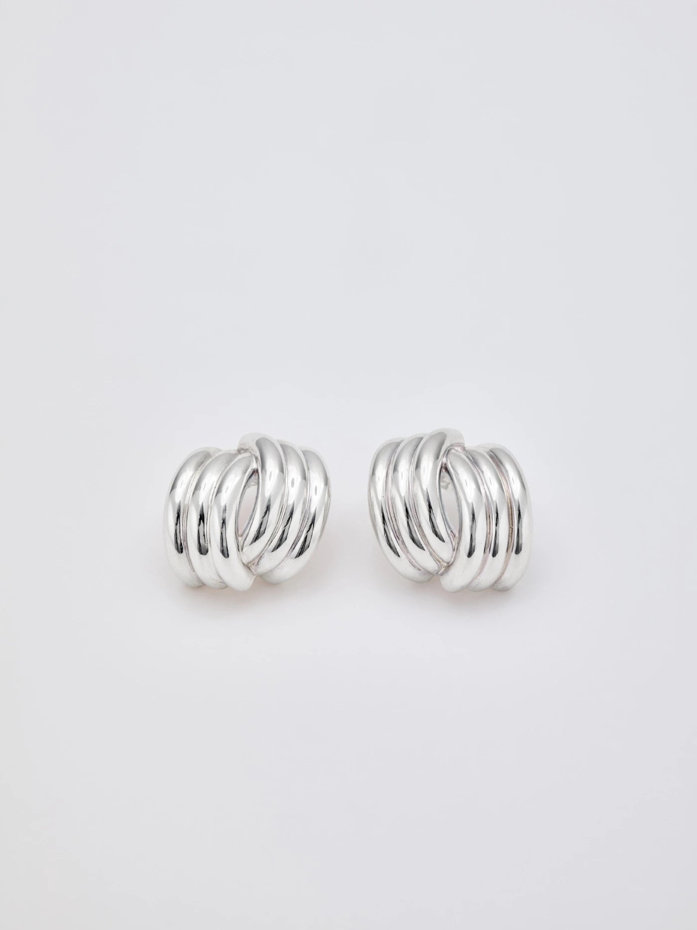 AVEN TWIST EARRINGS Silver